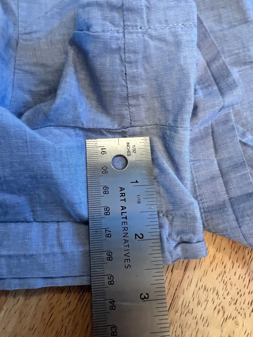 J Crew Shirt and Shorts Pajama Set Top Large Bottoms Medium Blue 100% Cotton - Picture 16 of 16